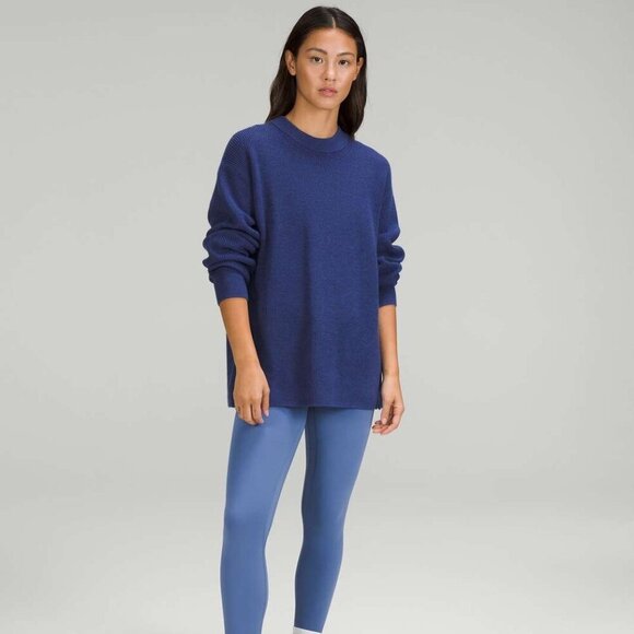 Lululemon Merino Wool-Blend Ribbed Crewneck Sweater- Size 4 (2022) - Picture 2 of 13